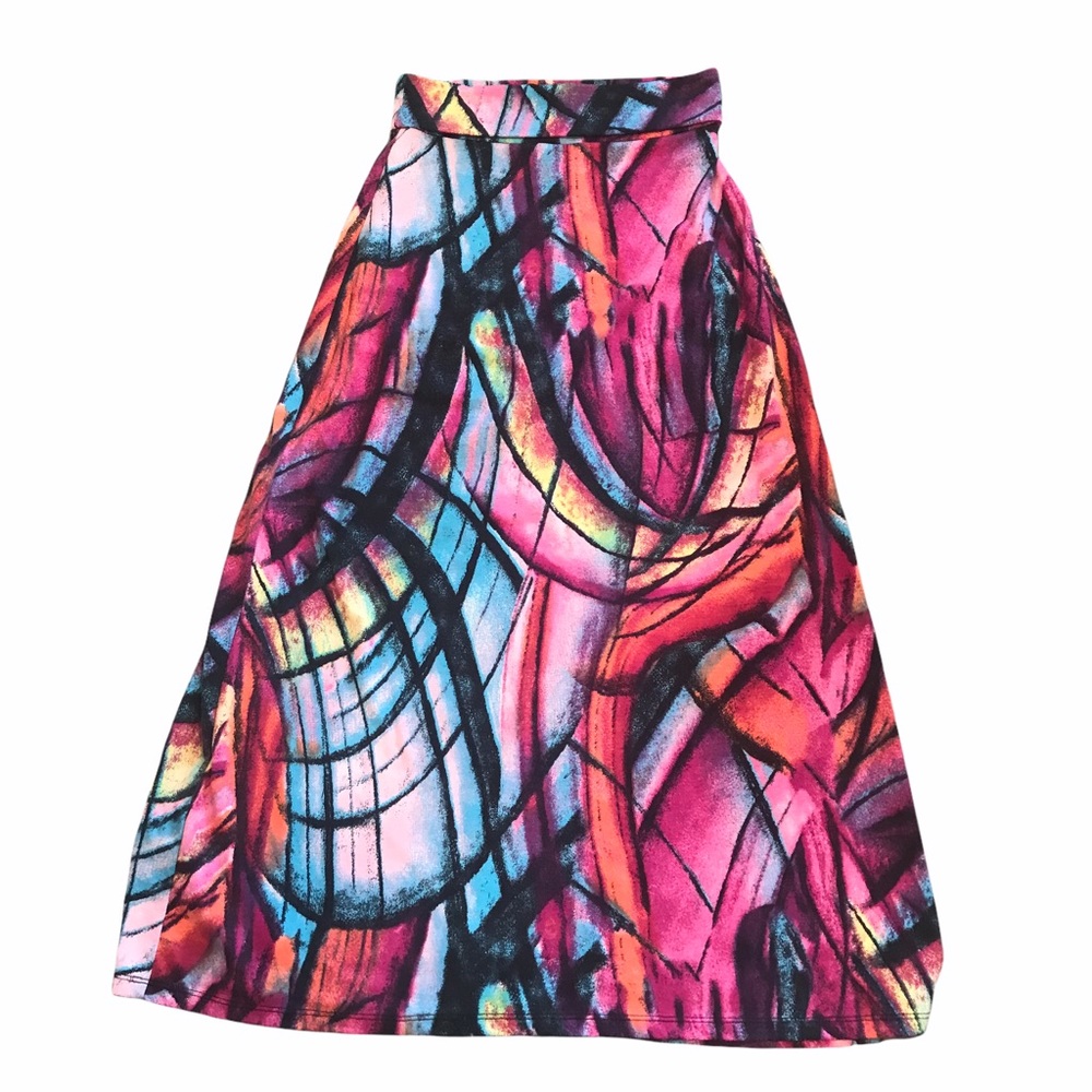 Copper Key Multicolored Maxi Skirt